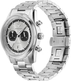 Emporio Armani Reloj cronógrafo para hombre con correa de acero inoxidable o cuero; reloj de vestir para hombre