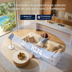 LEVOIT Ventilador de pie para dormitorio, ventilador de pedestal si...