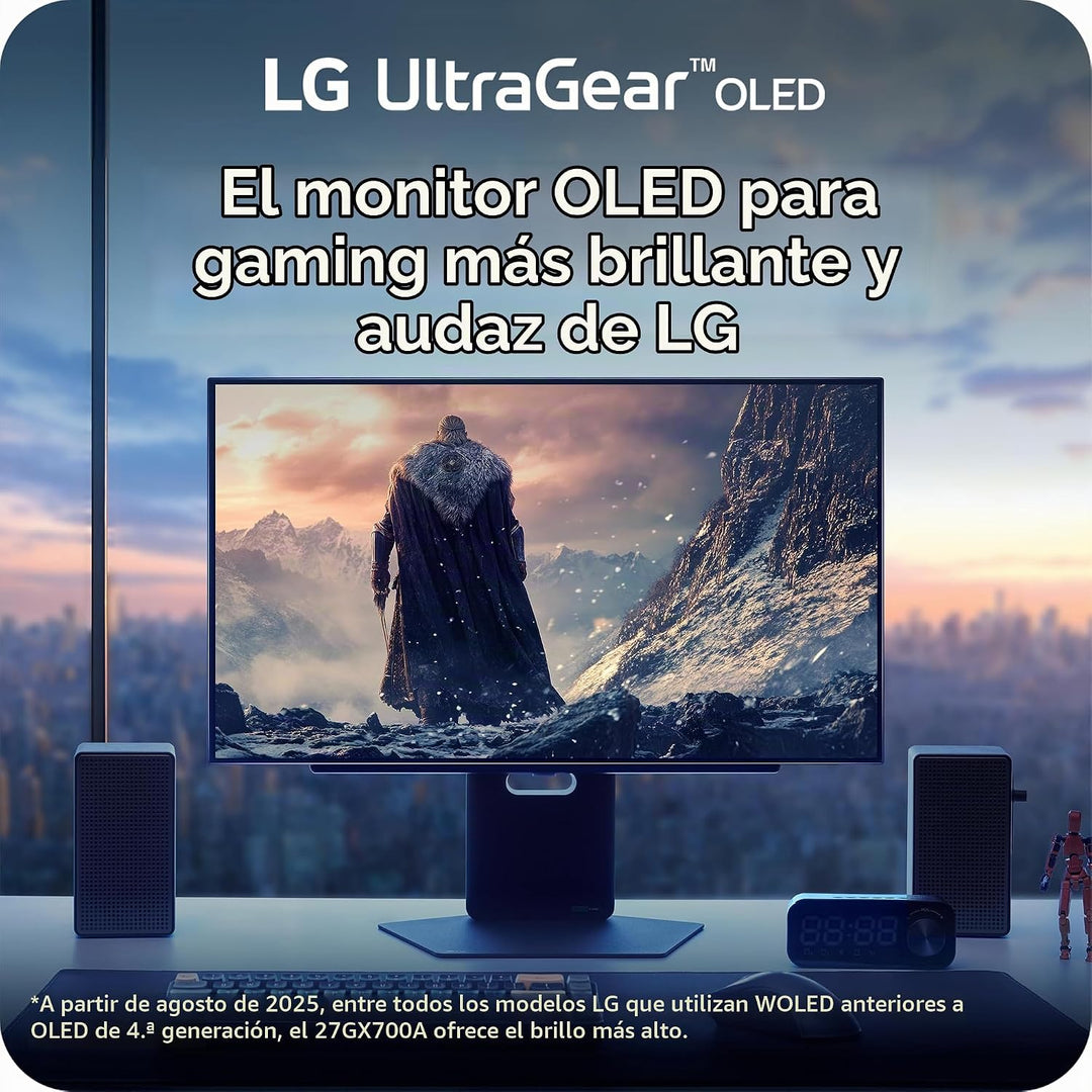 LG 27GX700A-B Monitor de juegos Ultragear QHD de 27 pulgadas (2560...