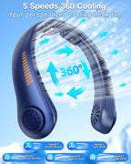 EYERZ Ventilador de Cuello Portátil - Ventilador Personal Recargabl...
