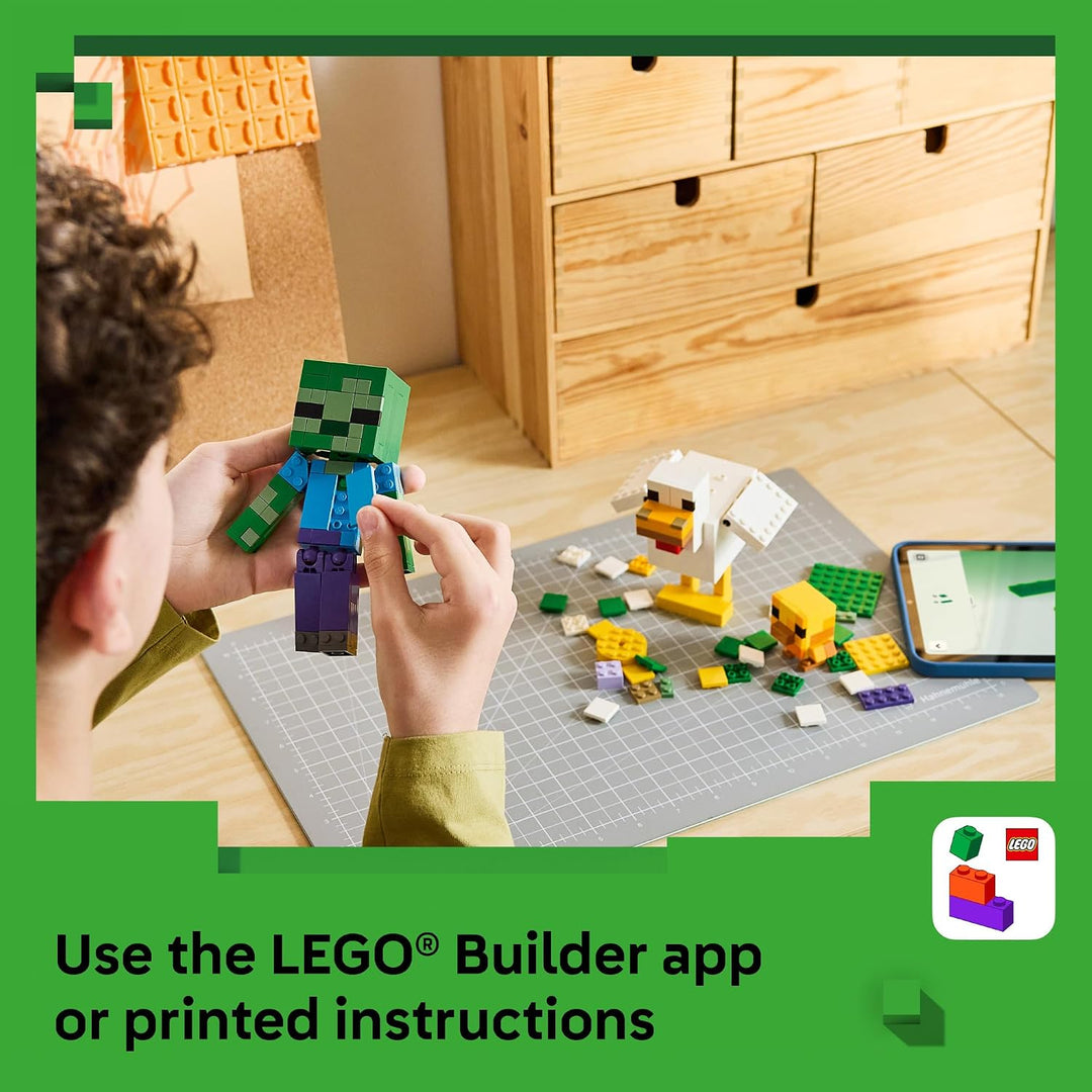 LEGO Minecraft Pollo Jockey 21582 | Juguetes de construcción para n...