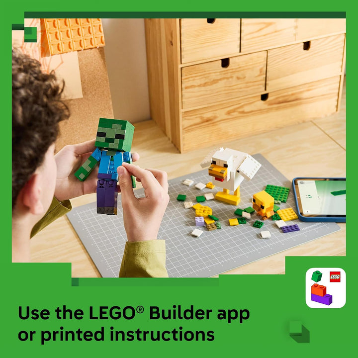 LEGO Minecraft Pollo Jockey 21582 | Juguetes de construcción para n...