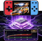 Consola de juegos de mano retro, 240 videojuegos clásicos retro precargados para niños, reproductor de juegos portátil con batería recargable, pantalla LCD de 3.0 pulgadas, jugador de bolsillo, juegos de viaje Arcade