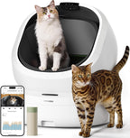 PETLIBRO Automatic Litter Box con AI-Camera Waste Analysis, Auto Odor-Control Self Cleaning Litter Box, Large Open-Top Luma Smart Litterbox con Multi-Cats Recognition, Usage Tracking, Safety Sensors