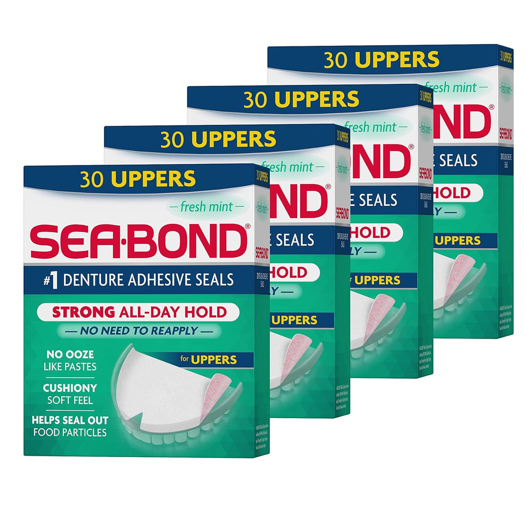 Sea-Bond Sellos adhesivos para dentaduras postizas seguras, parte s...