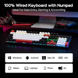 MechLands Aula S500 - Teclado mecánico con cable para juegos, 100%...