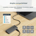 StarTech.com, 127B-USBC-MULTIPORT, hub USB 2.0, alimentado