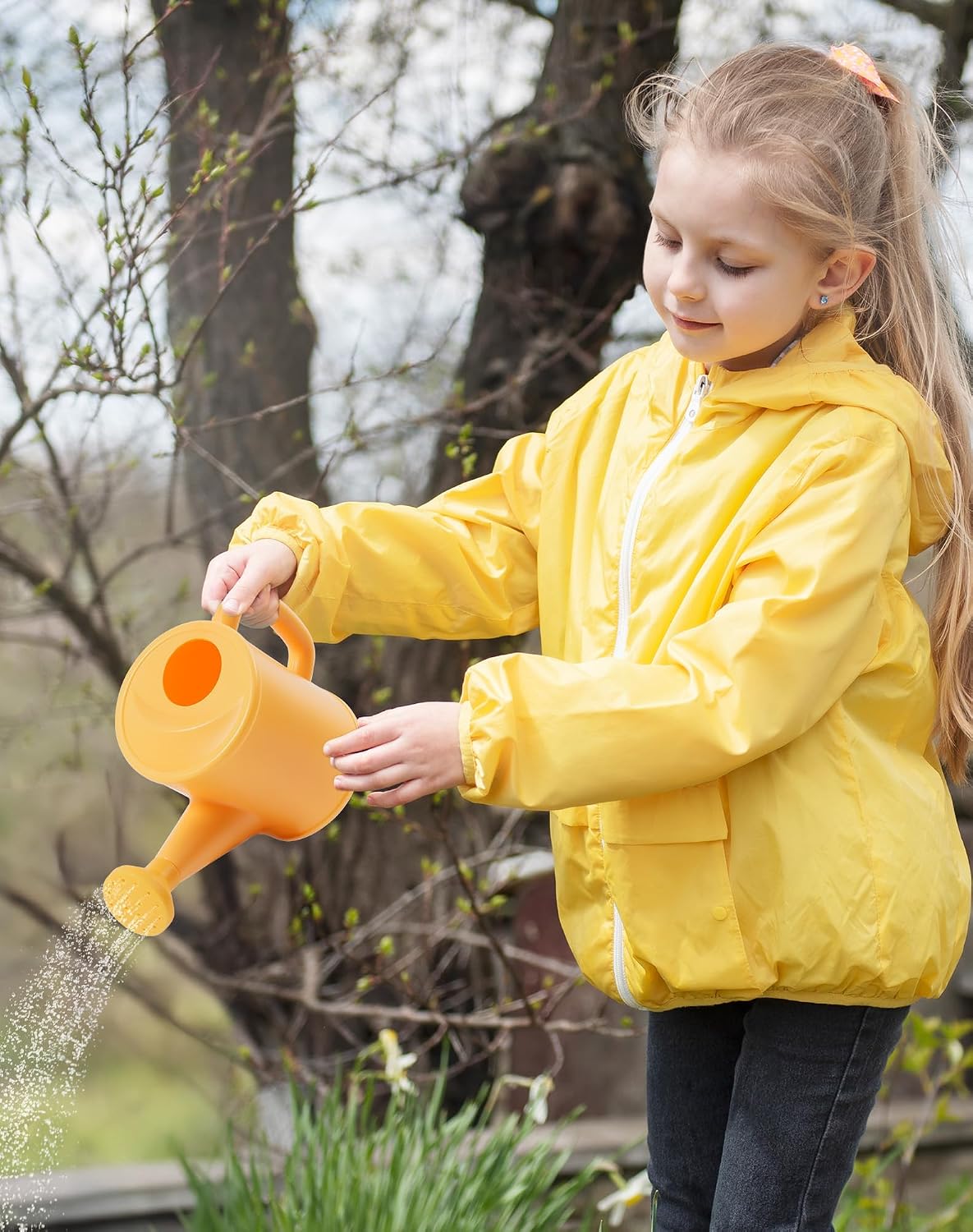 ROBUD Juego de Jardinería para Niños, Herramienta de Jardín de Madera para Niños, Kit de Herramientas de Jardín con Bolsa de Almacenamiento, Delantal, Guantes, Juguetes Montessori para Niños para
