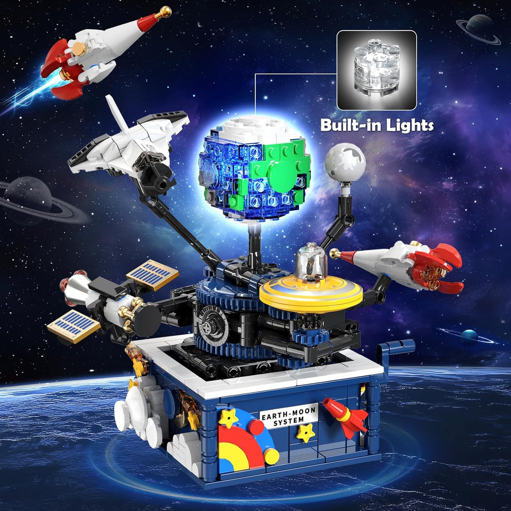 Juegos espaciales giratorios con luz planeta Juguetes de