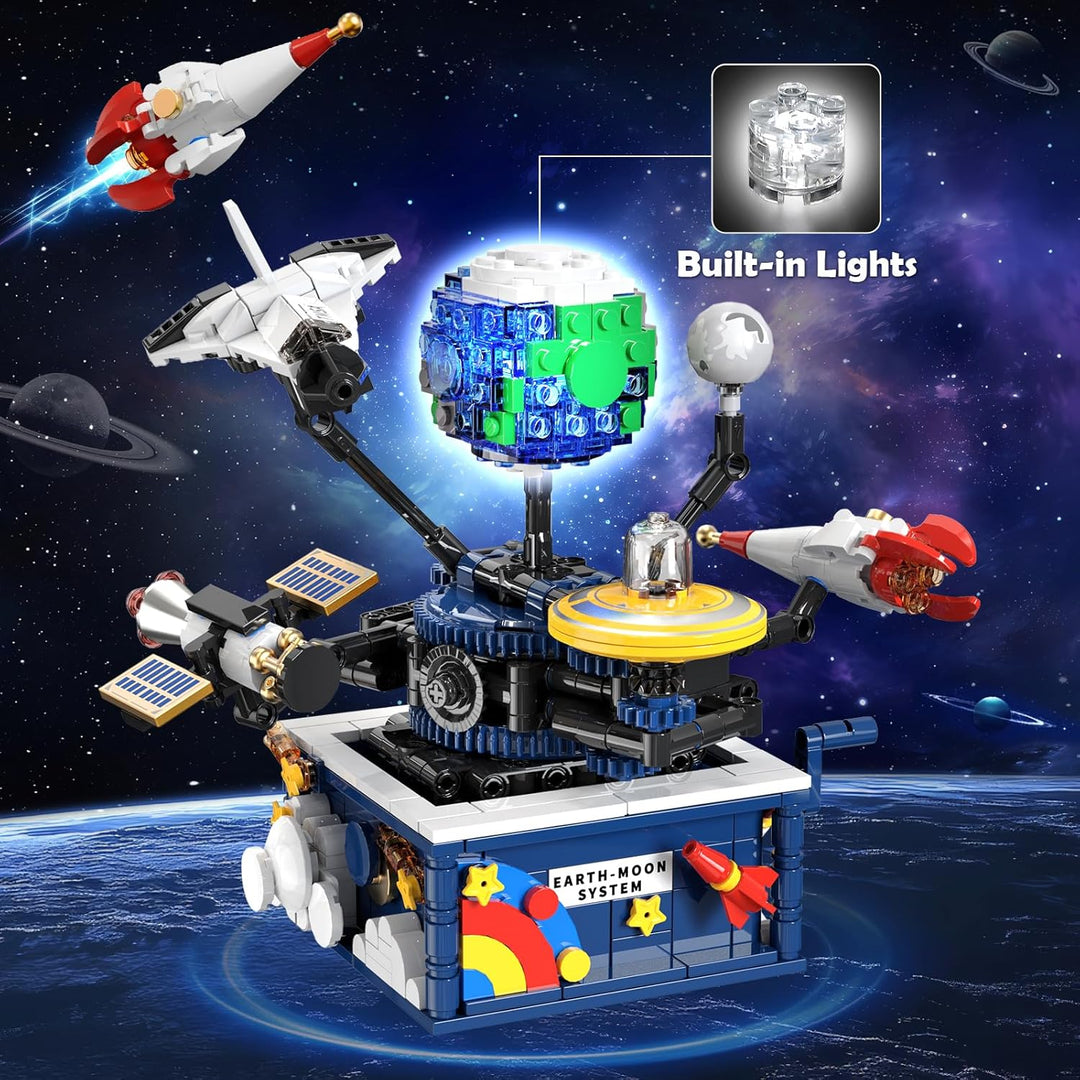 Juegos espaciales giratorios con luz planeta Juguetes de