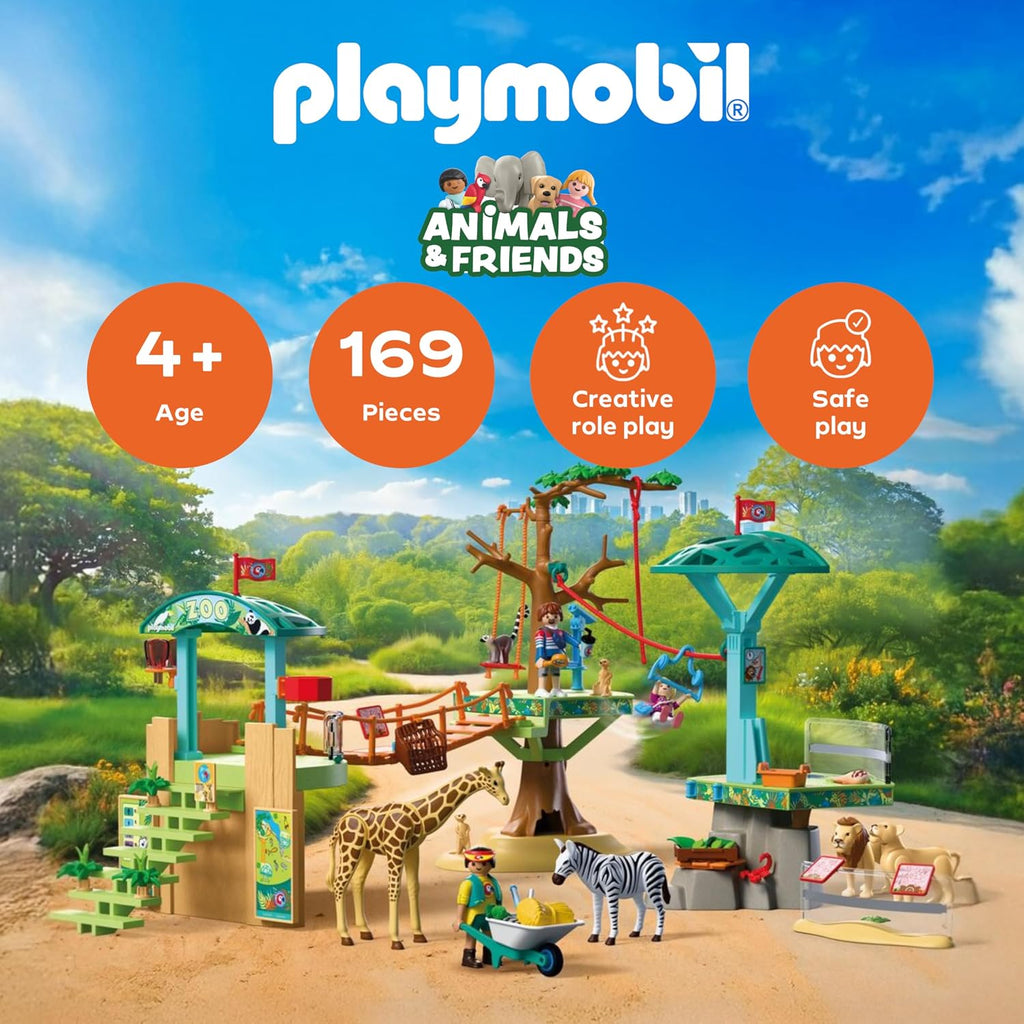 Playmobil Zoológico: Parque de escalada en el desierto