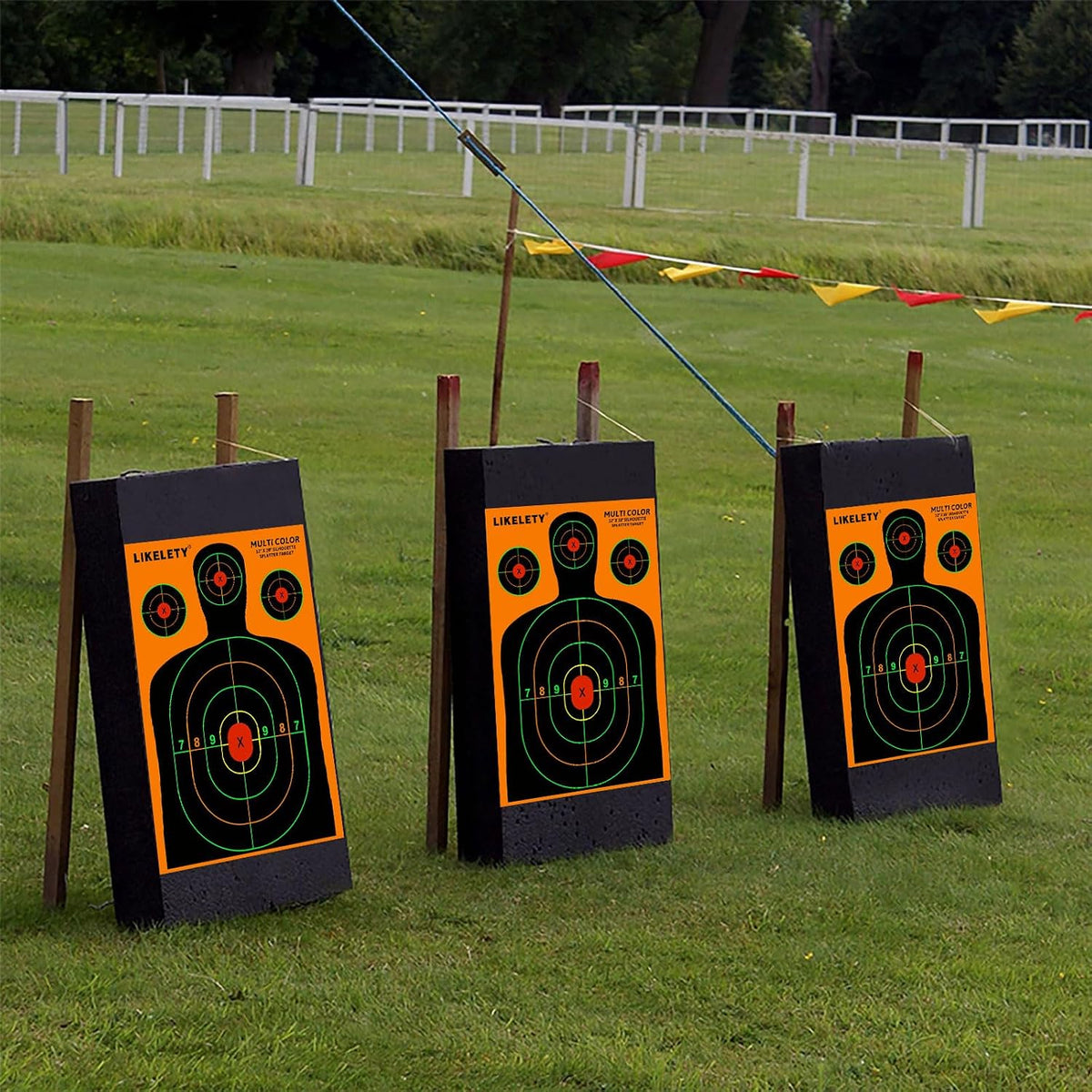 12x18 Inch Splatter Shooting Targets, Multiple Colors Effect, 10/25/50 Pack