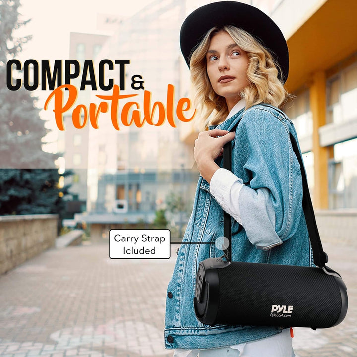 Pyle Altavoz Bluetooth Boombox portátil inalámbrico \u2013 Altavoz...