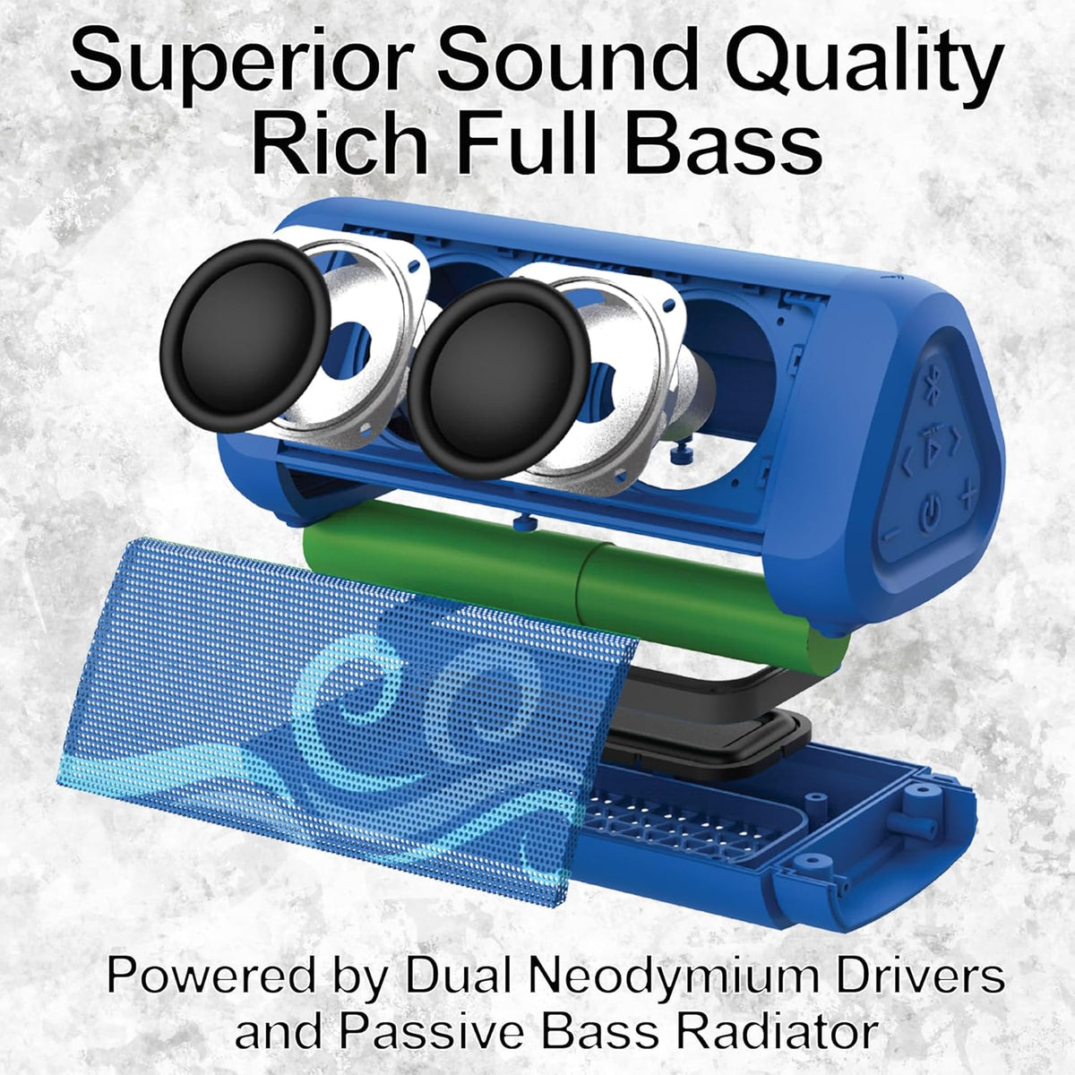 OontZ Angle 3 Ultra - Altavoz Bluetooth portátil, 14 vatios, graves...