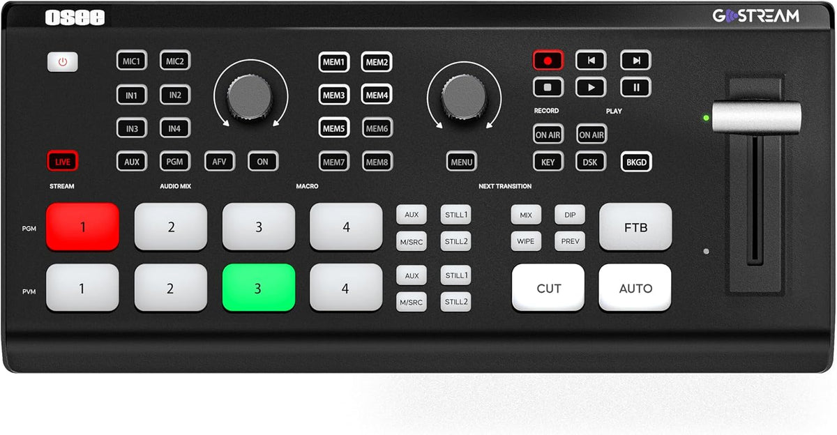 Osee GoStream Deck HDMI Pro Conmutador de Mezclador de Vídeo Multi Cámara para Transmisión en Vivo con NDI Actualizable
