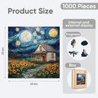 1000pcs rompecabezas de madera Starlight House WallDecor 19x19in