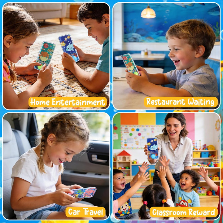 Cleboen Paquete de 12 juegos de agua de mano para niños, juegos de...