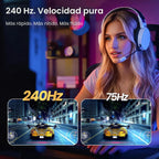 CRUA Monitor curvo para juegos de 34 pulgadas, 240 Hz WQHD 3440 x 1...