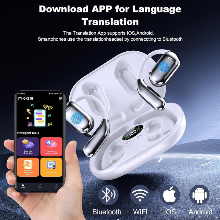 Auriculares de traducción AI en tiempo real, auriculares de traduct...