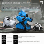 Sharper Image Mecha Rivals - Robots de batalla con control remoto, juego de robots de lucha inalámbricos para dos jugadores con luces y sonidos, modos solo y versus, asientos eyectores