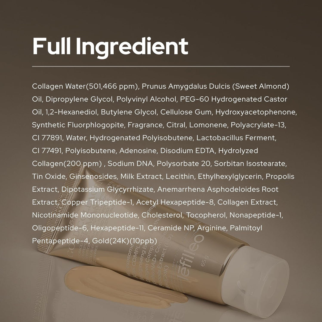 LEFILLEO Mascarilla envolvente 5D de oro de 2.29 onzas (2.29 oz), c...