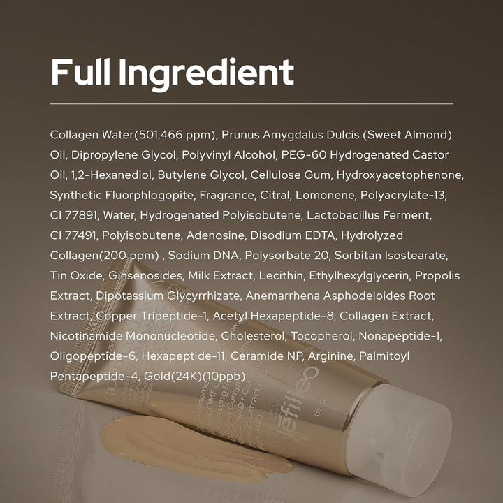 LEFILLEO Mascarilla envolvente 5D de oro de 2.29 onzas (2.29 oz), c...