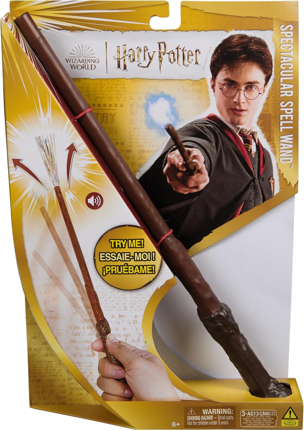 Wizarding World Harry Potter Espectacular Varita Mágica Spell, a partir de 6 años