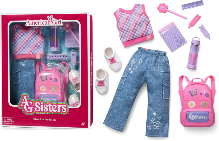 American Girl, conjunto de moda estilo escolar de las hermanas AG,...