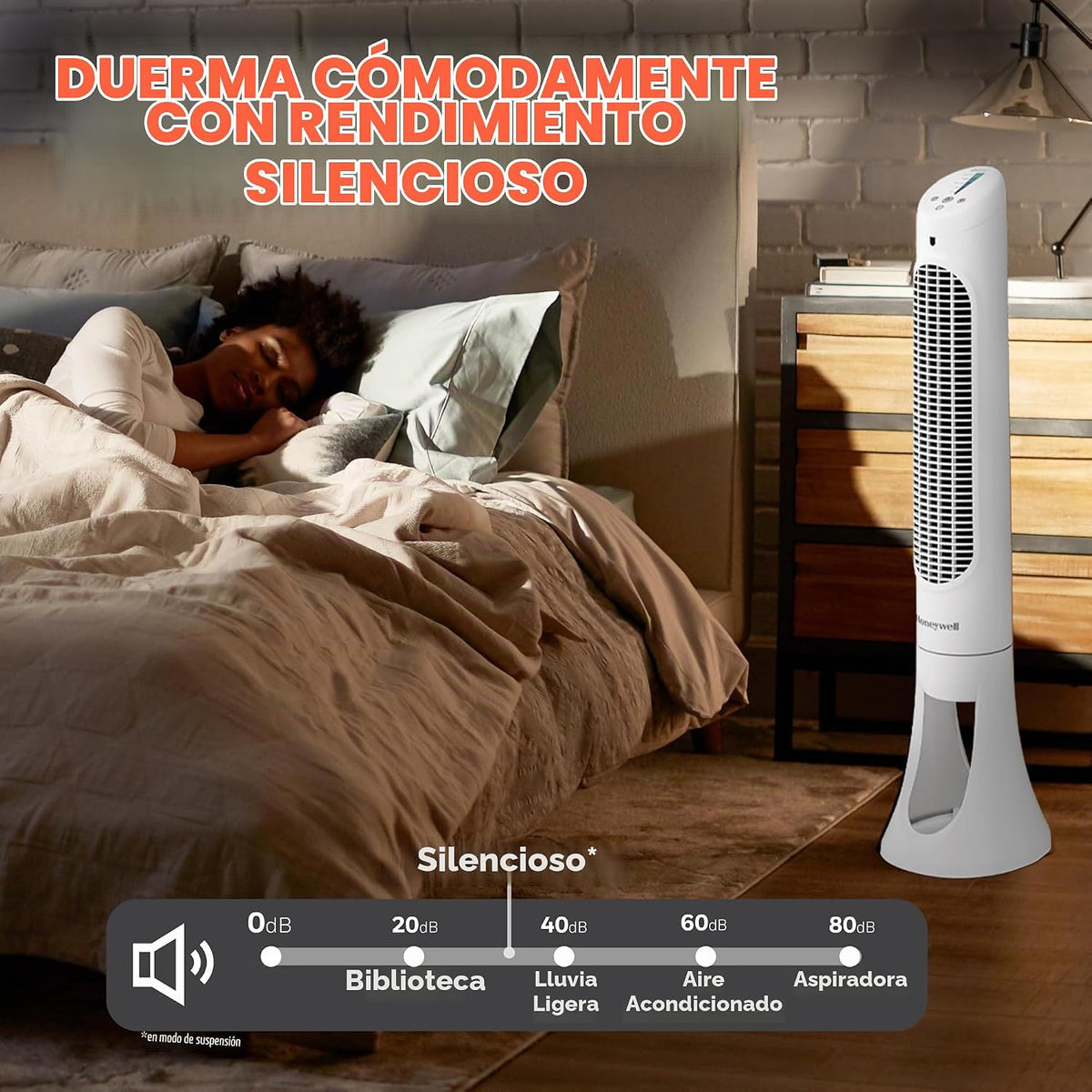 Honeywell QuietSet HYF260 - Ventilador oscilante de torre para toda...