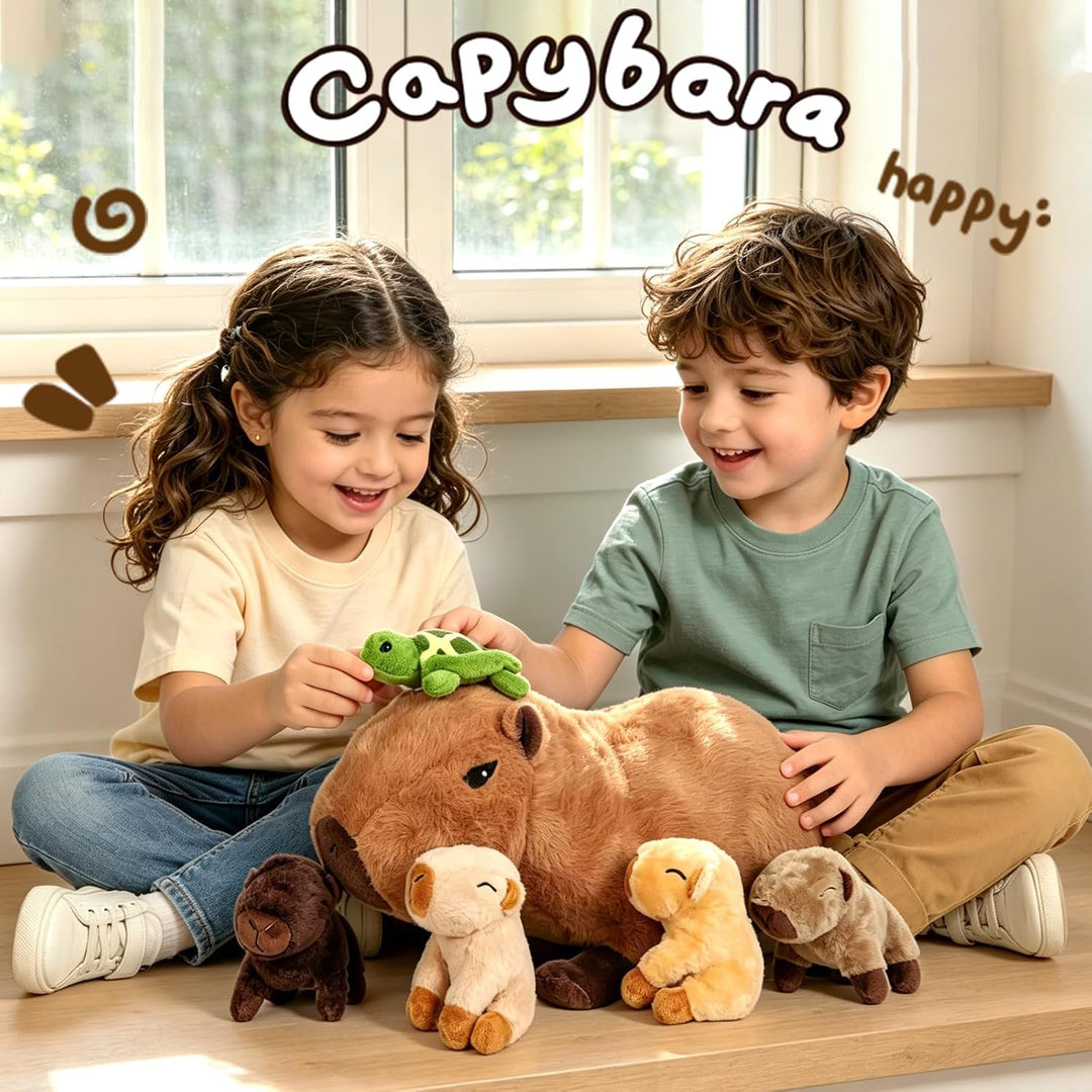 Peluche de Capibara 5 en 1, 14.2 Pulgadas Animal de Peluche Capibar...