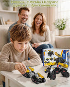 Juguete de automóvil de dinosaurio transformador de colisión, 2 autos magnéticos que se transforman en juguetes de dinosaurio, juguete de robot de dinosaurio para niños, juguetes de regalo