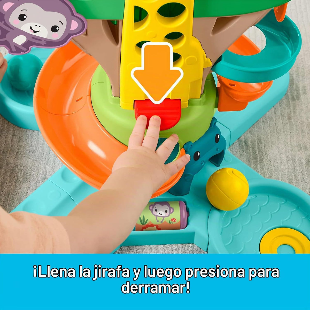 Fisher-Price Juguete de actividad musical de árbol de la selva sentado a