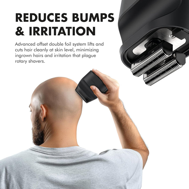 Aberlite Touch 2 - Afeitadora de cabeza de aluminio para hombres ca...