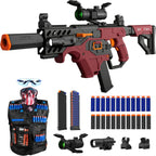 SOFITEN - Pistola de juguete eléctrica con rifle de francotirador automático con acción plegable