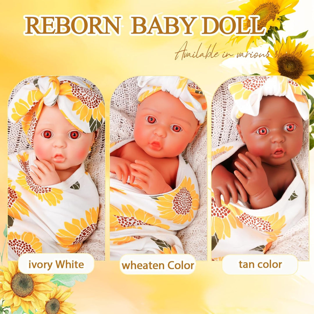 YaLuoQian Muñeca de silicona Reborn bebé de silicona completa