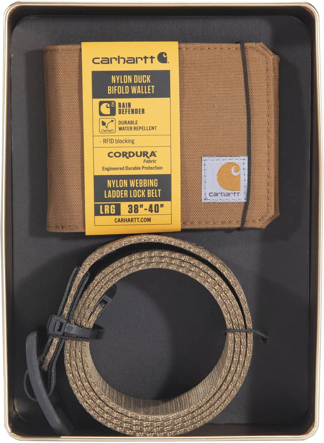 Paquete de regalo de cinturón y billetera Carhartt para hombre A000...