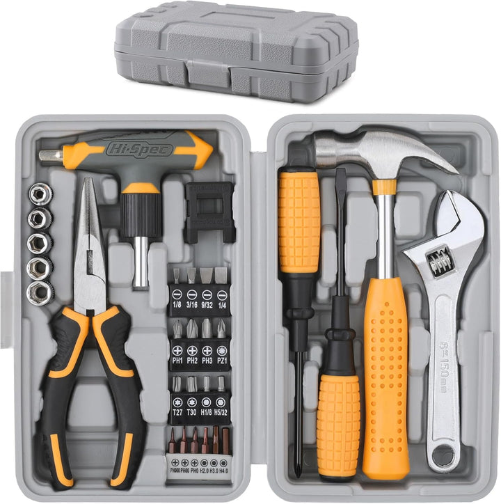 Hi-Spec Juego de 30 llaves de trinquete magnéticas con mango en T y...