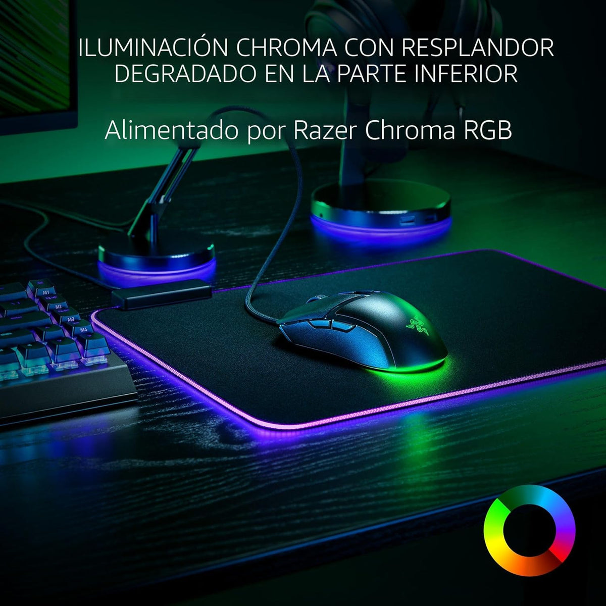 Ratón Razer Cobra con cable para juegos: diseño ultraligero de 58g...