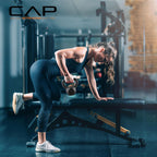 CAP Kettlebell de hierro fundido simples y sets, mango ancho, base plana