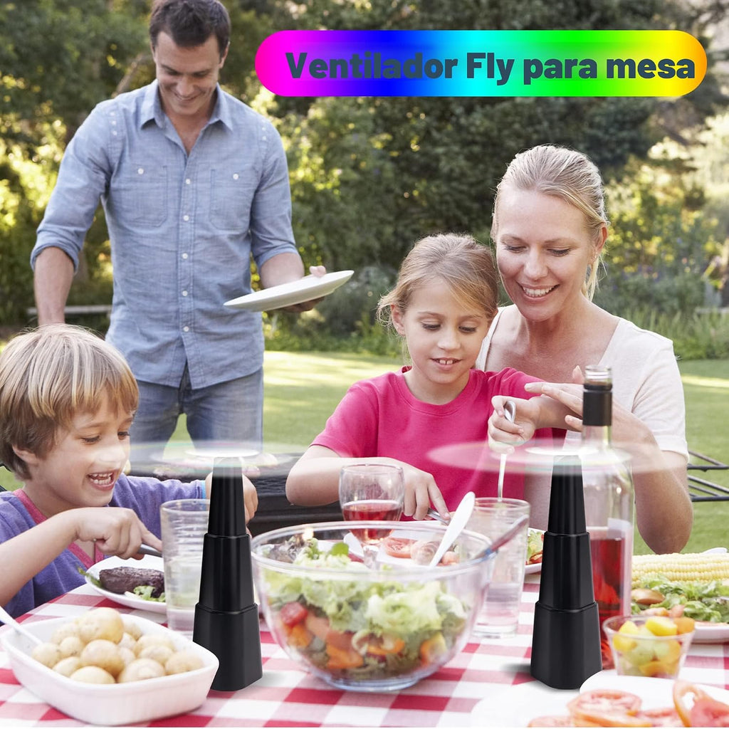 KTDRJN Ventiladores Antimoscas para Mesas, Comida Interior y Exteri...