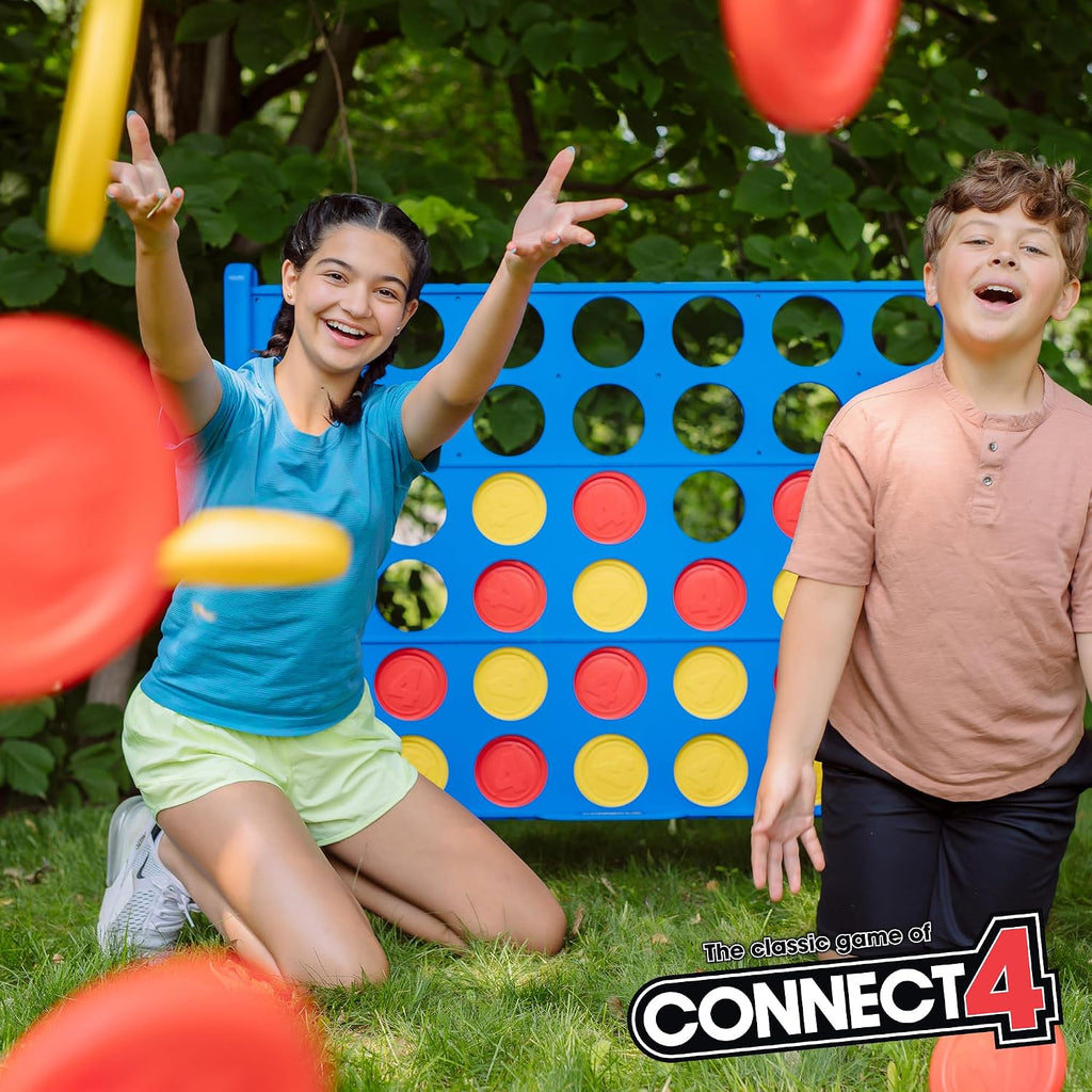 Connect 4 Giant Edition - Juego de 4 pies Jumbo Classic Four en--Row