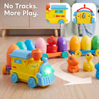 JOVA Play-Act - Tren de dinosaurio de vapor, juguete de aprendizaje