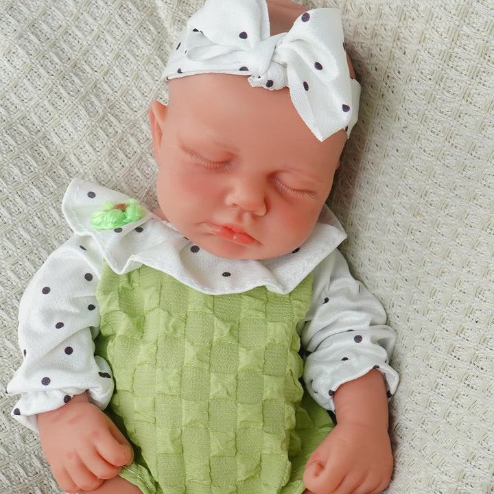 Muñeca de bebé de 12.2 pulgadas para niña, muñeca de bebé de silico...