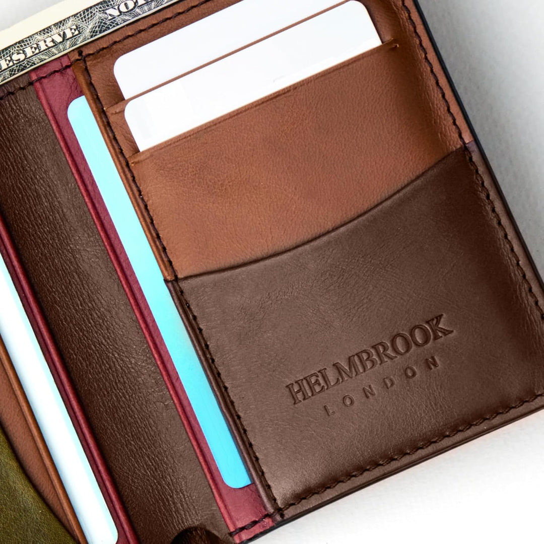HELMBROOK London Billetera Vertical para Hombre Dayton, Moderno