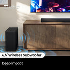 Hisense AX3120Q - Barra de sonido de 3.1.2 canales con subwoofer inalámbrico, altavoces de encendido ascendente, Dolby Atmos, DTS:X, Bluetooth 5.3, HDMI eARC, Roku TV Ready, control de aplicación y control remoto, 7 modos de ecualización, Hi-Concerto