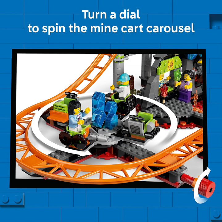 LEGO City Parque de Montaña Rusa Lava Land 60501 | Juguetes de cons...