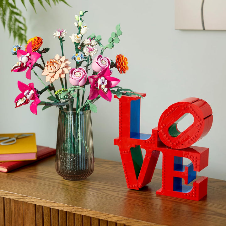 Bundle of LEGO Art Love + Botanicals Pretty Pink Flower Bouquet Set...