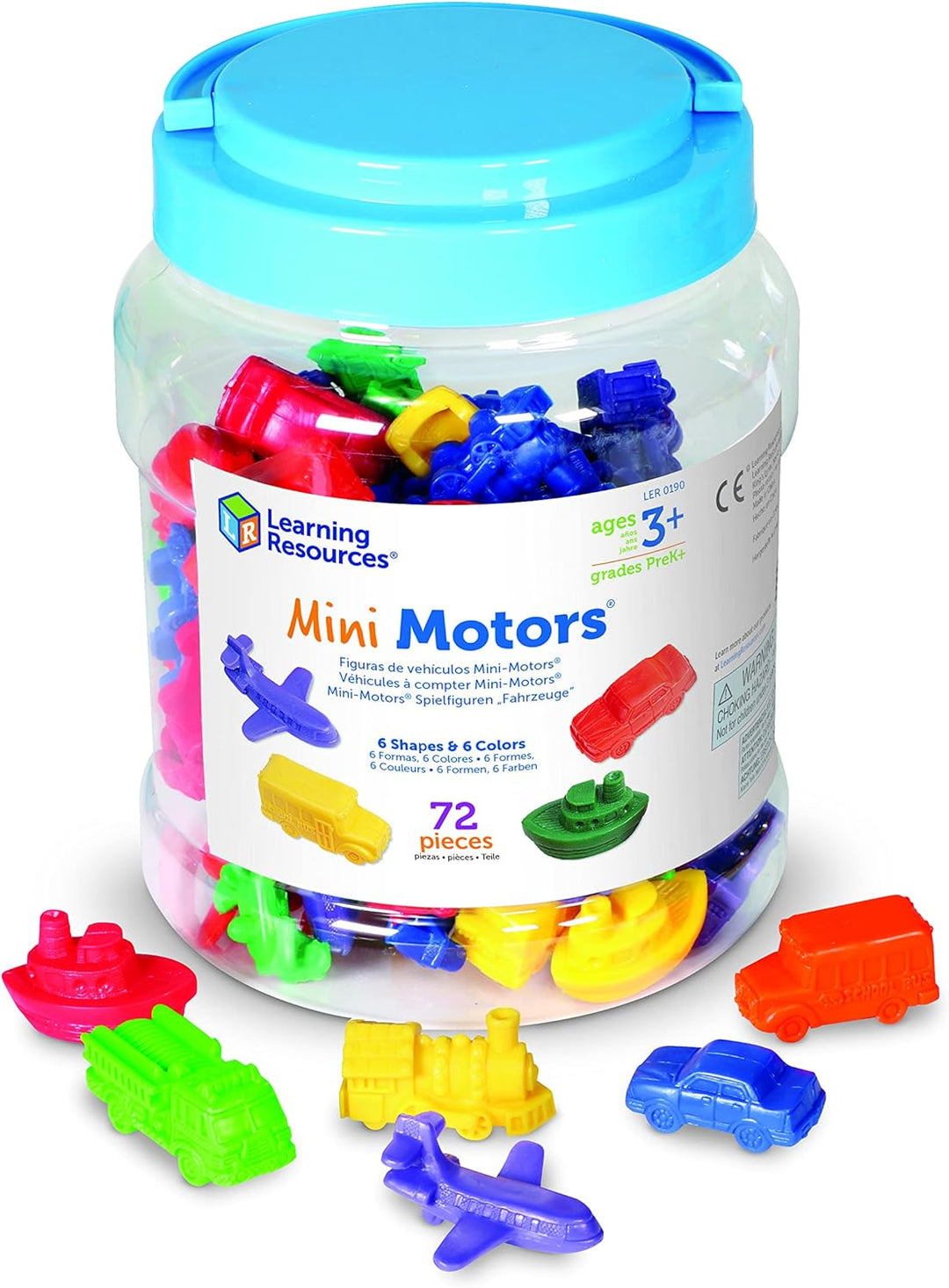 Learning Resources Mini Motors juego divertido para contar y clasif...