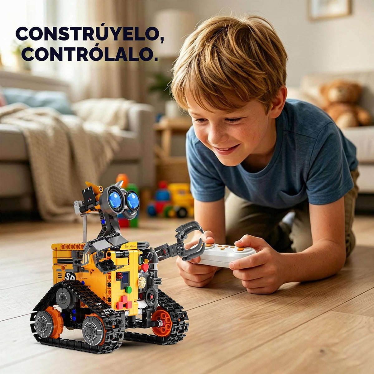 Kit de construcción de robot Demkia para niños y adultos, kit de robótica RC recargable 4 en 1 con control remoto y aplicación, juguetes de codificación STEM y proyectos científicos, regalos de