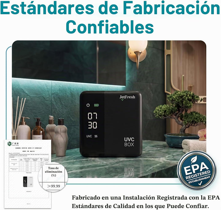 Soporte desinfectante para cepillos de dientes UV y limpiador con p...